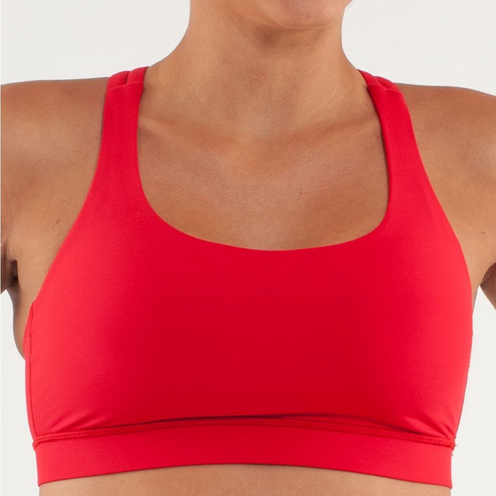 Lululemon like new coral sports bra size 10